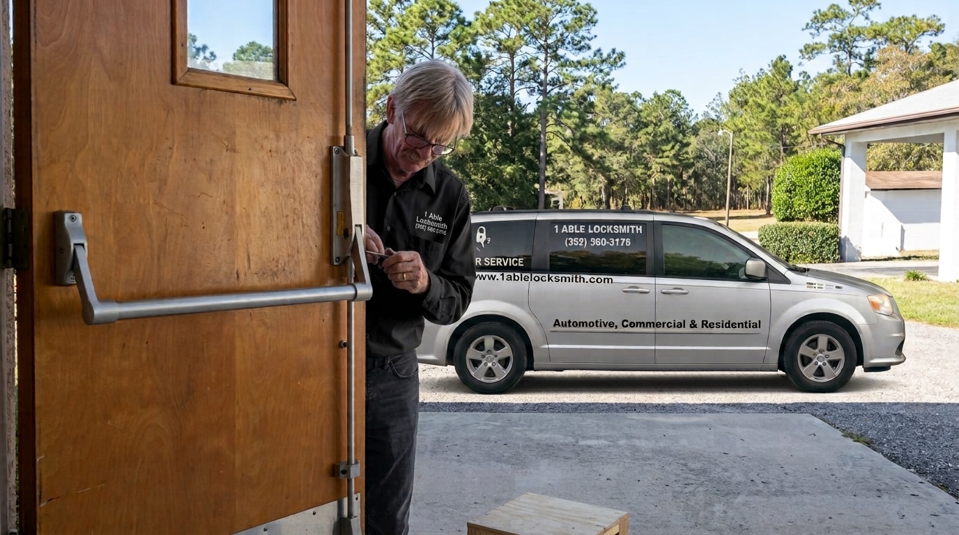 Professional locksmith tools and keys